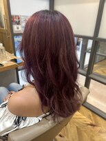ヘア ルーナ バイ アプリーレ(hair lune by Aprire)&nbsp;20代30代40代大人キレイ美シルエット×ヴィンテージレッド韓国風