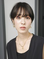 ロビー 表参道(ROBBY)&nbsp;大人可愛いマッシュショート/耳掛け/モーブブラウン