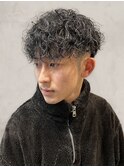 万代新発田メンズ専門店ショートスパイラルパーマ清潔感お洒落