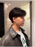 毛流れセンターパート/ニュアンスパーマ/毛流れパーマ/メンズ