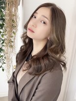 シンク オモテサンドウ(sync omotesando)&nbsp;アッシュベージュ/グレージュカラー/前髪なし/髪質改善/韓国