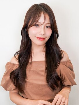 ラフィス ヘア ルー 福山2号店(La fith hair ruu.) 【La fith】韓国風ロング×ゆるふわヘア×ビターモカベージュ
