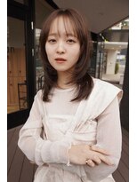クラン バイ ヘッドライト たまプラーザ店(clan by HEADLIGHT)&nbsp;江頭里穂 /小顔に見えるレイヤーxシースルーバング抜けヘア