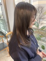 シェノンエクラ(CHAINON. eclat)&nbsp;CHAINON.eclat  透け感暗めミディアムスタイル　【博多／住吉】
