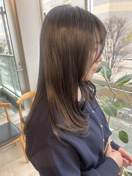 シェノンエクラ(CHAINON. eclat) CHAINON.eclat  透け感暗めミディアムスタイル　【博多／住吉】