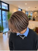 マイナス15歳実現！白髪ぼかしハイライト