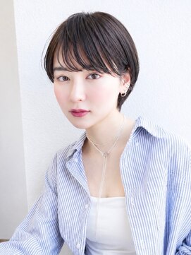 ハウスアンドヘアーワークス(House&Hair works) 前髪長め大人小顔ショート30代40代50代 藤沢