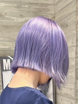 ヲタク(wotaku.) ラベンダーアッシュハイトーンタイトボブブリーチケアブリーチ