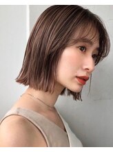 ロタコーラル 大野田店(rota coral) 切りっぱなし韓国風タッセルボブ/マロンブラウン/20代30代40代