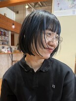 マッシュ アドベ 八戸ノ里(MASHU ADOBE)&nbsp;【個性派】ブルーアンブレラ×ステップボブ