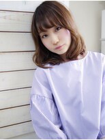 エルデ ナインズ ヘアー スタンド 川口店(elde 9's HAIR STAND)&nbsp;T.グレージュひし形シルエットの大人かわいい切りっぱなしボブ