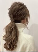 簡単ポニーテールアレンジ