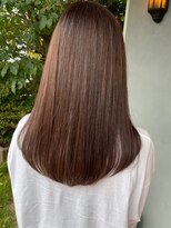 ヘア プロデュース キュオン(hair produce CUEON.) 酸熱トリートメント×艶髪×チョコレートブラウン