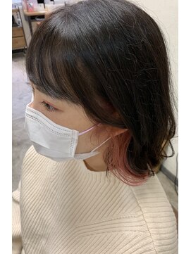 タヒエ(tahie) #インナーカラー #ピンクカラー