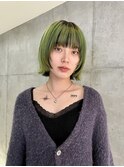 マッシュボブ×ライトグリーン