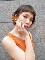 シュシュ(shushu)&nbsp;ブリーチハイライト×ショートボブ【有海一生】/髪質改善/前髪