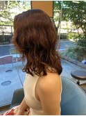 kisaiBUZZ＊鈴木映美　ミディアムウェーブ/オレンジブラウン
