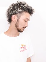 ルックグッドストア(LOOK GOOD STORE) アッシュブラックマッシュパーマウルフ波巻きカルマパーマ438