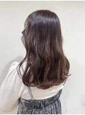 ロングスタイル　ラベンダーブラウン