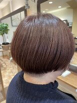 アイニ 河内小阪店(aini)&nbsp;白髪ぼかしカラー白髪ぼかしハイライト大人ショート30、40、50代