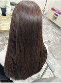 髪質改善ナチュラルブラウンカラー