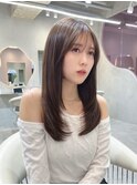 □ 韓国大宮顔周りレイヤーカットくびれヘアワンホンヘア