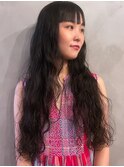 【若松 詩季】ロングウェーブヘア/ニュアンスパーマ