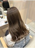ブリーチなしダブルカラー 美髪オリーブベージュ 20代30代