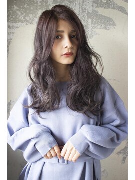 ヘア ルーナ バイ アプリーレ(hair lune by Aprire) ラベンダーアッシュカラーゆるふわロング20代30代