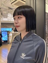 ジアン テラス(GIEN TERRASSE)&nbsp;切りっぱなしボブ/ブルーブラック/ワイドバングボブ@重里