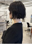 癖毛を活かしたボブスタイル◎