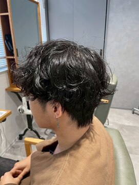 ビス リアン 川口店(Vis lien) 大人男性マッシュ×センターパートニュアンスパーマ