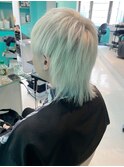 メンズカット/ホワイトブリーチ/マッシュウルフ/トリプルカラー