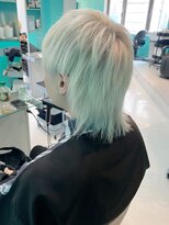 ユー イケブクロ(u Ikebukuro)&nbsp;メンズカット/ホワイトブリーチ/マッシュウルフ/トリプルカラー