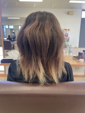 こころ 髪質改善カラー縮毛矯正