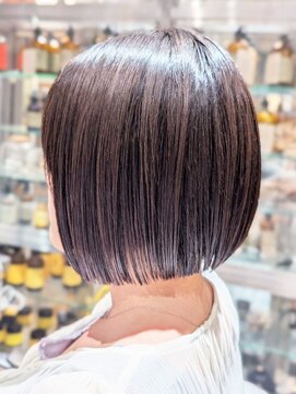 オーガニック リブ 川越(organic+live) 愛されショートボブ艶髪ベージュ