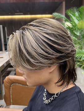 スキルメイト 天神(SKILL MATE) バレイヤージュ/センターパートウルフ