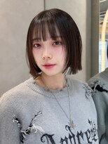 ロンドリメゾン 原宿(Lond re Maison.)&nbsp;オリーブグレー/ボブ/顔周り/小顔/レイヤー/髪質改善/縮毛矯正