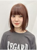 クラゲヘアー/小顔に見せるヘア/ココアベージュ/木更津