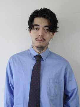 ランプ 代官山(the lamp) センターパート フェード ショートパーマ ニュアンスパーマ