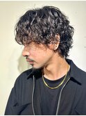 大分シャドウパーマメンズマッシュ波巻きパーマツイストパーマ