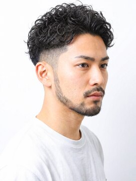 波巻きパーマ/ベリーショート/ニュアンスパーマ/フェードカット