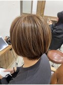 白髪ぼかしハイライトカラー