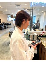 ヘアーブレイス(hair brace)&nbsp;千葉駅/着物ヘア/大人ガーリー/ダークアッシュ/似合わせカット