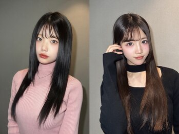 ビジョン 赤坂(vision)の写真/お顔が綺麗に見える顔周り・前髪カットで印象チェンジ♪伸ばしかけヘアもメンテナンスカットで綺麗をキープ