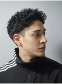 ツーブロックショート