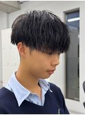 マッシュ/黒髪/ナチュラルマッシュ/メンズ/ツーブロック