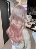 インナーカラー/トリートメント/デザインカラー/ペールピンク