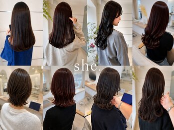 シー(she.)の写真/女性の魅力を引き出す、ナチュラルな透明感カラーが人気◇トレンドを取り入れたあなただけの“可愛い”を