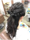 ハーフアップ
